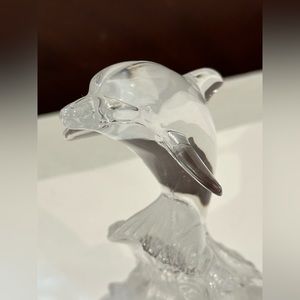 Cristal D'Arques France Lead Crystal Jumping Dolphin Figurine 24%